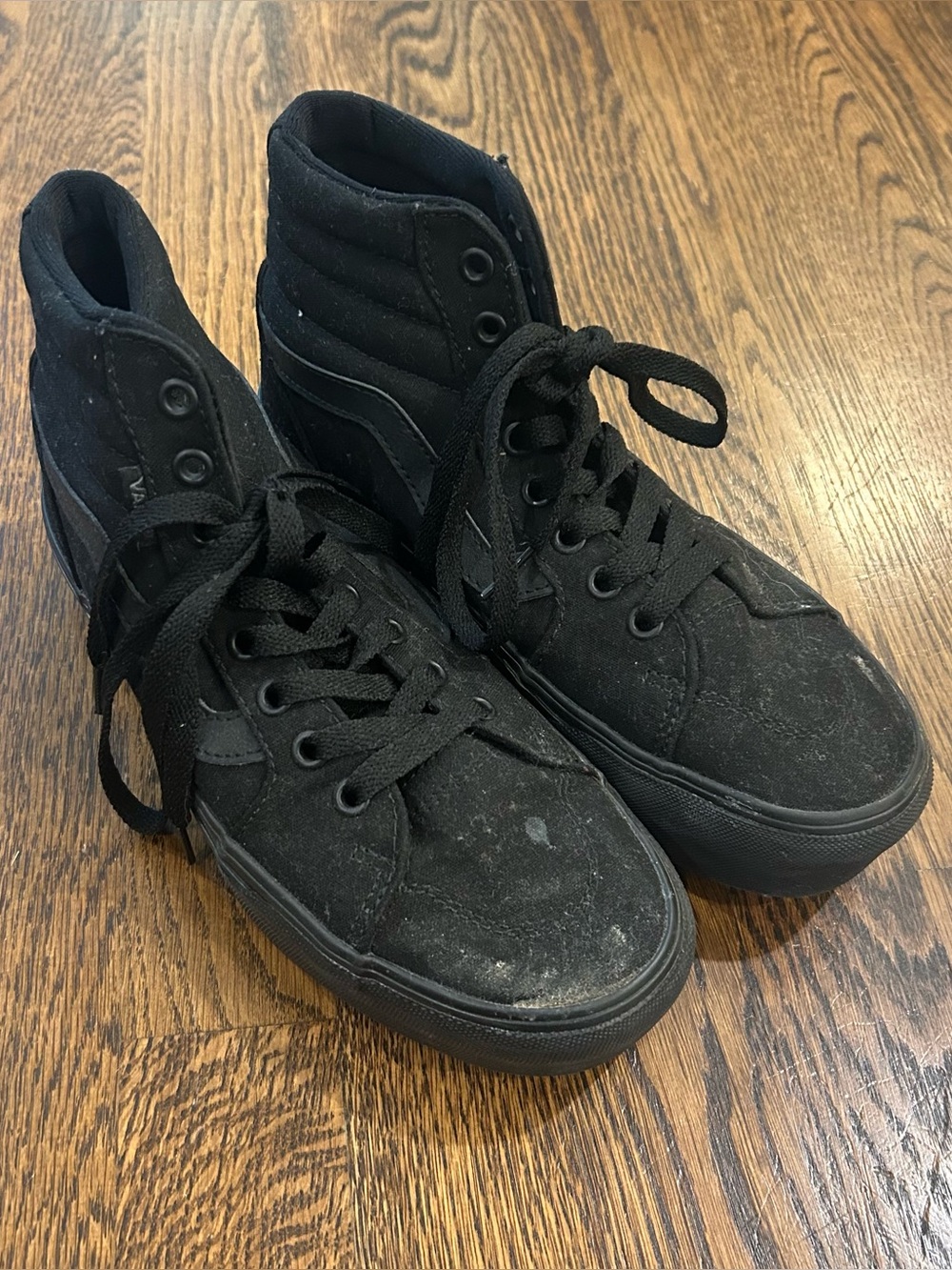 Vans Sk8-Hi All Black High Top Sneakers | Women’s Size 7